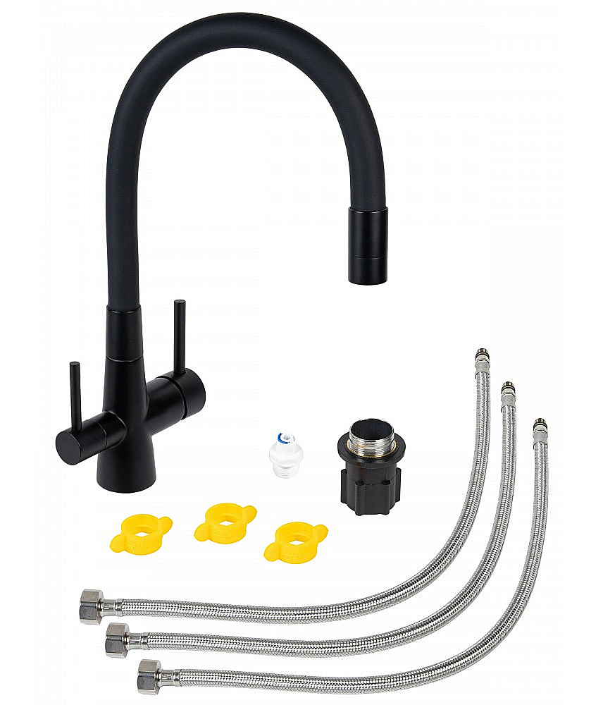 Смеситель для кухни Agger Elegant A3230344 черный матовый купить в интернет-магазине сантехники Sanbest