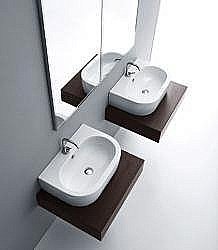 Раковина Kerasan Flo 60 3142bi*1 белая купить в интернет-магазине Sanbest