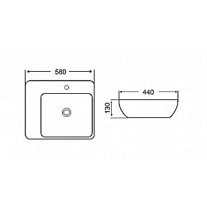 Раковина накладная WeltWasser WW ELBACH 1004 58 белая купить в интернет-магазине Sanbest
