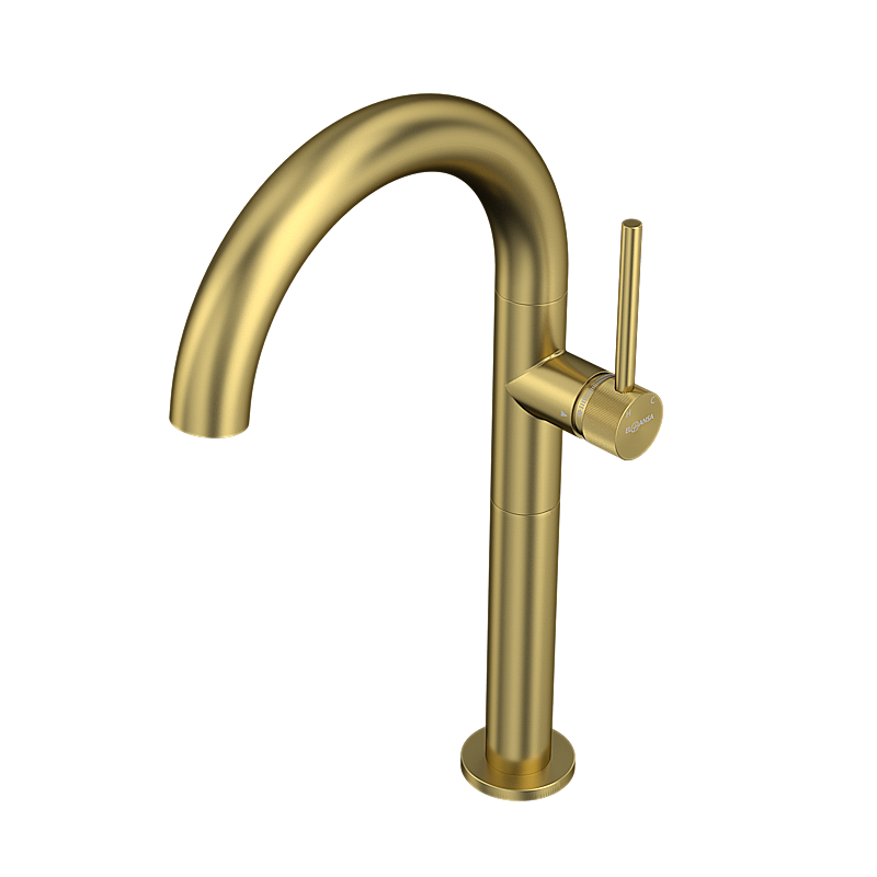 Смеситель для раковины Elghansa RADIANT XQ 16H3781-MattGold матовое золото купить в интернет-магазине сантехники Sanbest