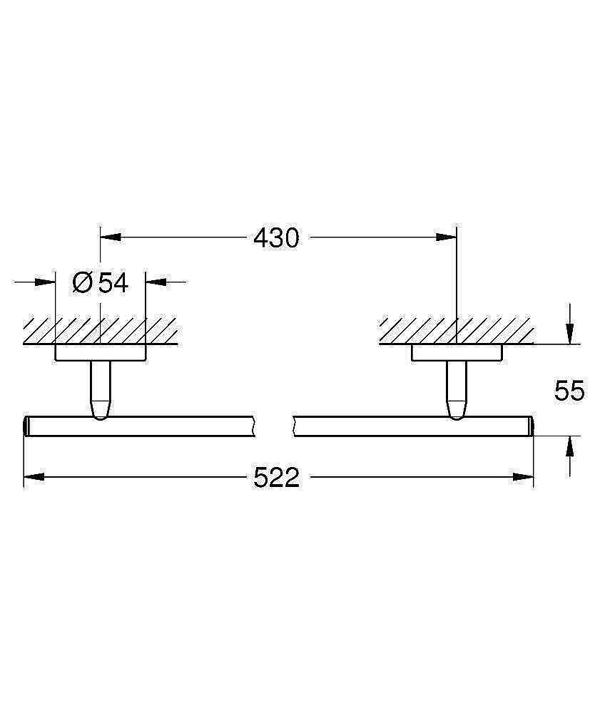 Полотенцедержатель Grohe BauCosmopolitan 40459001 купить в интернет-магазине сантехники Sanbest
