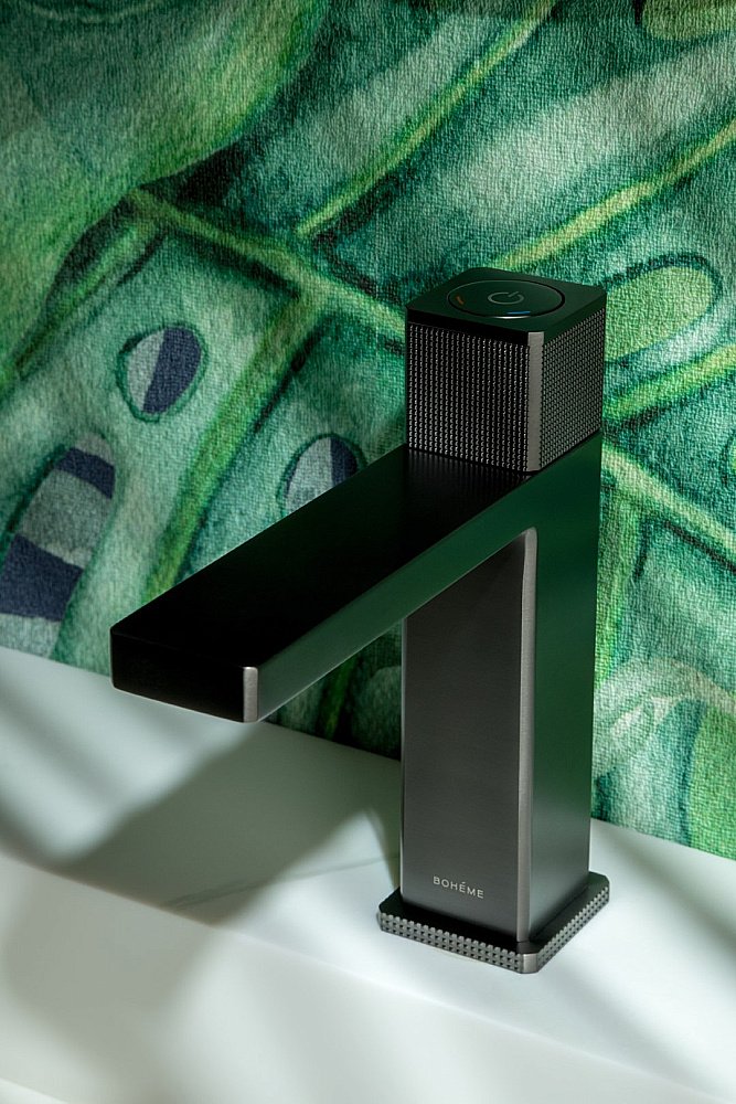 Смеситель для раковины Boheme QUAD 159-GM графит купить в интернет-магазине сантехники Sanbest