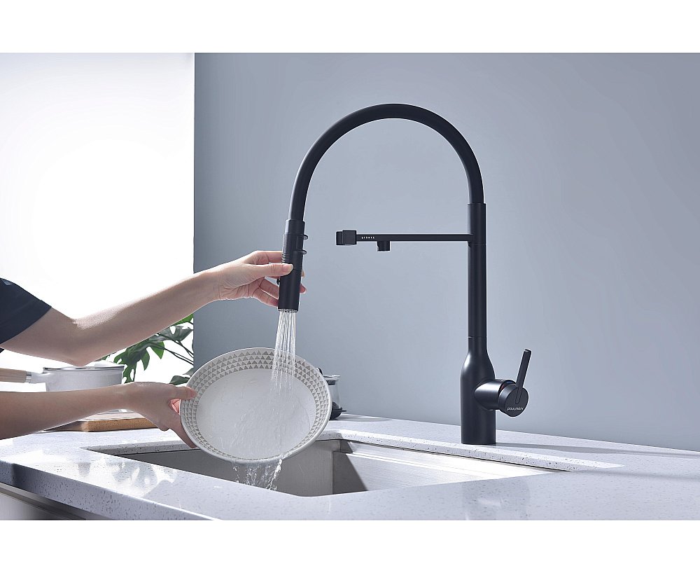 Смеситель для кухни Paulmark Magneto One Ma213188-AN антрацит купить в интернет-магазине сантехники Sanbest