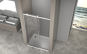 Душевая дверь Good Door Galaxy New 120 WTW-120-C-CH ГЛ00039 стекло прозрачное/профиль хром купить в интернет-магазине Sanbest