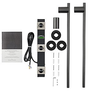 Полотенцесушитель электрический встраиваемый WONZON & WOGHAND DORTMUND WW-A362-MB черный матовый купить в интернет-магазине сантехники Sanbest