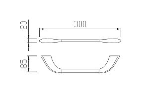 Полотенцедержатель ABBER Nord AA1551SP сатин купить в интернет-магазине сантехники Sanbest