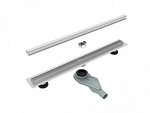 Душевой лоток Esbano Slim 70 SIDE-70MC ESTRSLMSIDE70MC матовый хром купить в интернет-магазине Sanbest