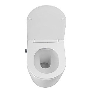 Унитаз подвесной Art&Max ZOE AM9322C1CHR/SC белый, с сиденьем микролифт, безободковый, функция биде купить в интернет-магазине Sanbest