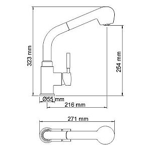 Смеситель для кухни WasserKRAFT Main 4166 купить в интернет-магазине сантехники Sanbest