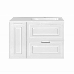 Тумба с раковиной универсальная Style Line АЛЬБА 90 белая/правая для ванной в интернет-магазине Sanbest