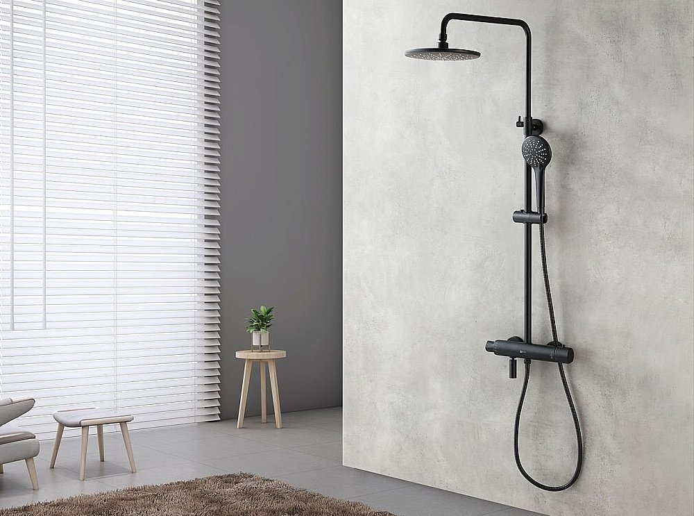 Душевая система Lemark Bronx LM3772BL купить в интернет-магазине сантехники Sanbest