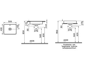 Раковина VitrA Metropole 7534B003-0673 белая купить в интернет-магазине Sanbest
