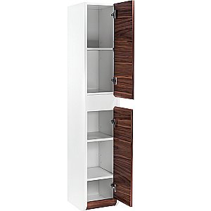 Пенал Pestan Vision 35 VSN000P орех/белый для ванной в интернет-магазине сантехники Sanbest