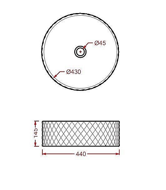 Раковина накладная Artceram ROMBO 44 OSL009 03 00 черная купить в интернет-магазине Sanbest