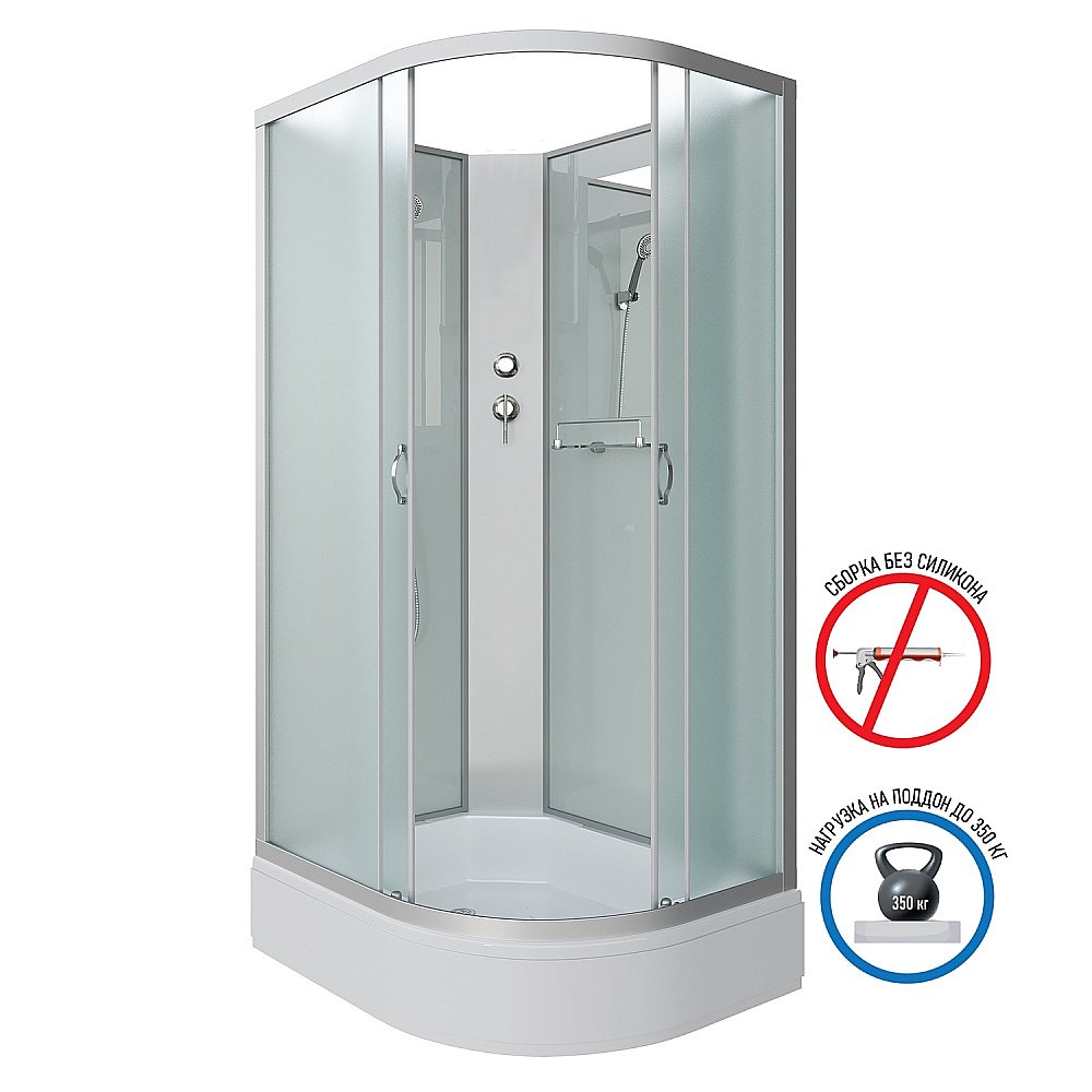 Душевая кабина Niagara Classic NG-33184-14BK 110х80 купить в интернет-магазине Sanbest