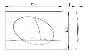 Кнопка для инсталляции Roca Active 42B 8901140B0 купить в интернет-магазине сантехники Sanbest