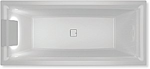 Акриловая ванна Riho Still Square Led 170x75 белая купить в интернет-магазине Sanbest