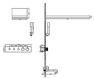 Душевая система Boheme Fusion 131-2-B черная купить в интернет-магазине сантехники Sanbest