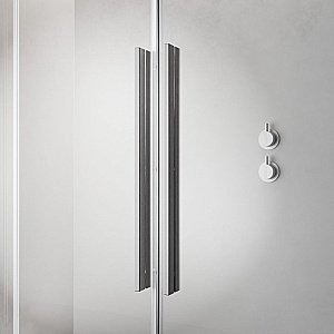 Душевое ограждение Radaway Furo Brushed Nickel Walk-in 90 10106488-91-01 стекло прозрачное/профиль брашированный никель купить в интернет-магазине Sanbest