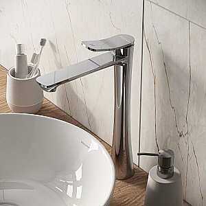 Смеситель для раковины высокий Grossman Advans 520.K35.09.100 хром глянцевый купить в интернет-магазине сантехники Sanbest