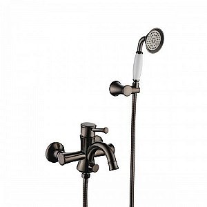 Смеситель для ванны Lemark Peretto LM6302RB Черный кофе купить в интернет-магазине сантехники Sanbest