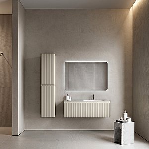 Тумба с раковиной Sancos Snob R 1.0 SNR1.0120LCE/SNR1.0120RCE Beige Soft для ванной в интернет-магазине Sanbest