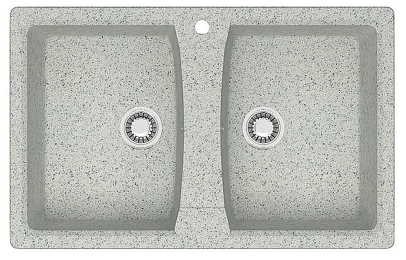 Кухонная мойка Azario Elmas 78х50 CS00078335 светло-серая матовая купить в интернет-магазине сантехники Sanbest
