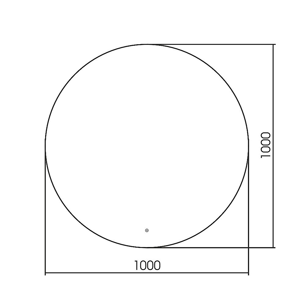 Зеркало ABBER Mond AG6203SL-1.0 100x100 в ванную от интернет-магазине сантехники Sanbest