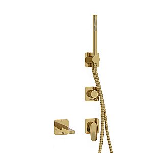 Смеситель для ванны WasserKRAFT Neckar SET2854 золото купить в интернет-магазине сантехники Sanbest