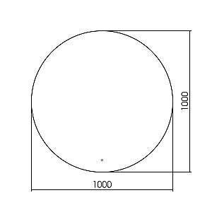 Зеркало ABBER Mond AG6203SL-1.0 100x100 в ванную от интернет-магазине сантехники Sanbest