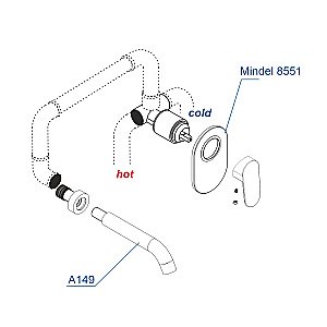 Смеситель для раковины WasserKRAFT A85593 белый купить в интернет-магазине сантехники Sanbest