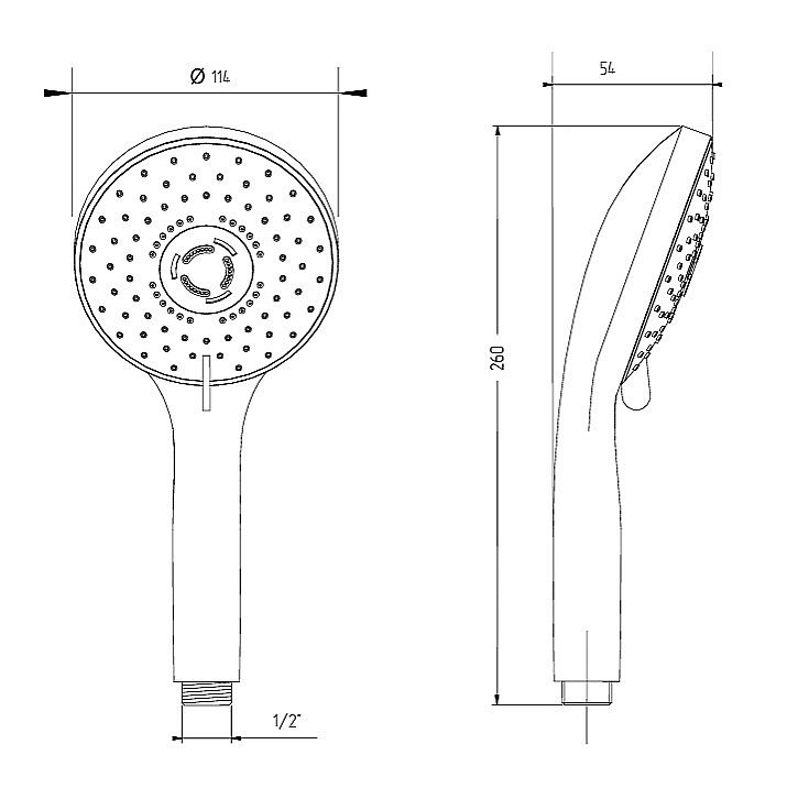 Душевая лейка Migliore GRAZIA 32310 золото купить в интернет-магазине сантехники Sanbest