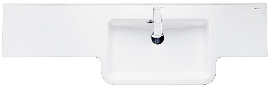 Раковина Акватон Отель 140 1A709631PI01L/P белая купить в интернет-магазине Sanbest