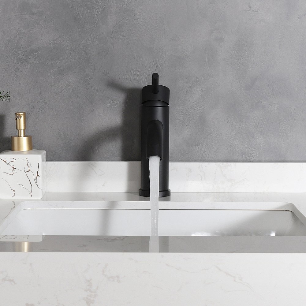 Смеситель для раковины Gid Inga SS096-BM-K черный матовый купить в интернет-магазине сантехники Sanbest