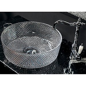 Раковина хрустальная Armadi Art Monaco 39 817-S серебро купить в интернет-магазине Sanbest