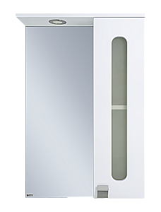 Зеркало со шкафом Misty Урал 50 Э-Ура-04050-021П белый правый купить в интернет-магазине сантехники Sanbest
