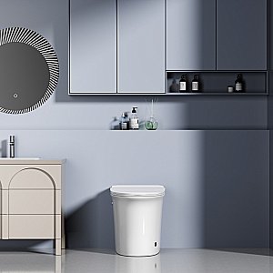 Унитаз приставной Abber Bequem AC1125P белый, с крышкой микролифт купить в интернет-магазине Sanbest