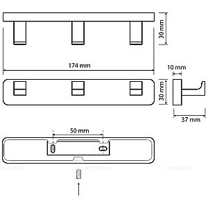 Крючок Bemeta Via 135006242 хром купить в интернет-магазине сантехники Sanbest
