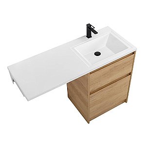 Тумба с раковиной BelBagno KRAFT-LVD 580/1200 Rovere Nebrasca Nature для ванной в интернет-магазине Sanbest