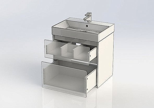 Тумба с раковиной Aquanet Бруклин 70 для ванной в интернет-магазине Sanbest