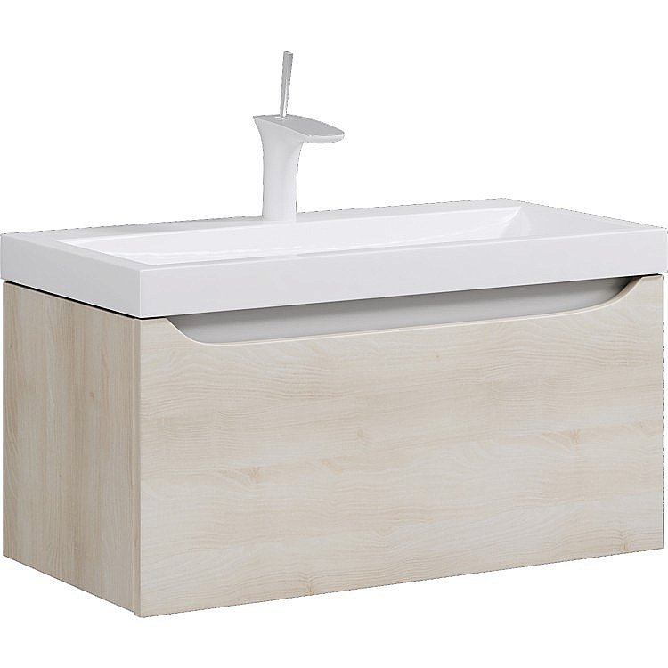 Тумба с раковиной AQWELLA Verona 80 акация для ванной в интернет-магазине Sanbest