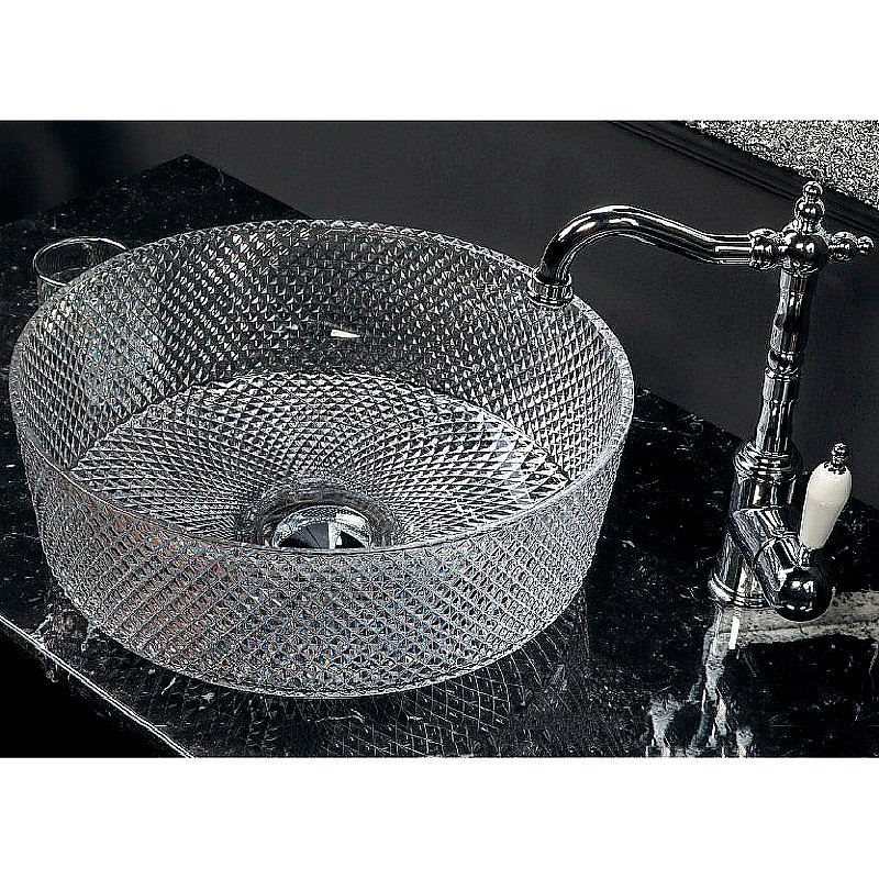 Раковина хрустальная Armadi Art Monaco 39 817-S серебро купить в интернет-магазине Sanbest