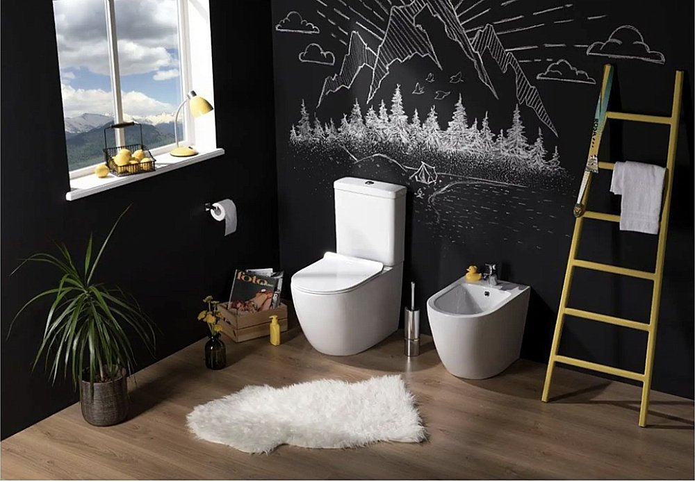 Унитаз-компакт Aquanet Rimless Cetus BL-102N-TPT с крышкой микролифт, с бачком, безободковый купить в интернет-магазине Sanbest