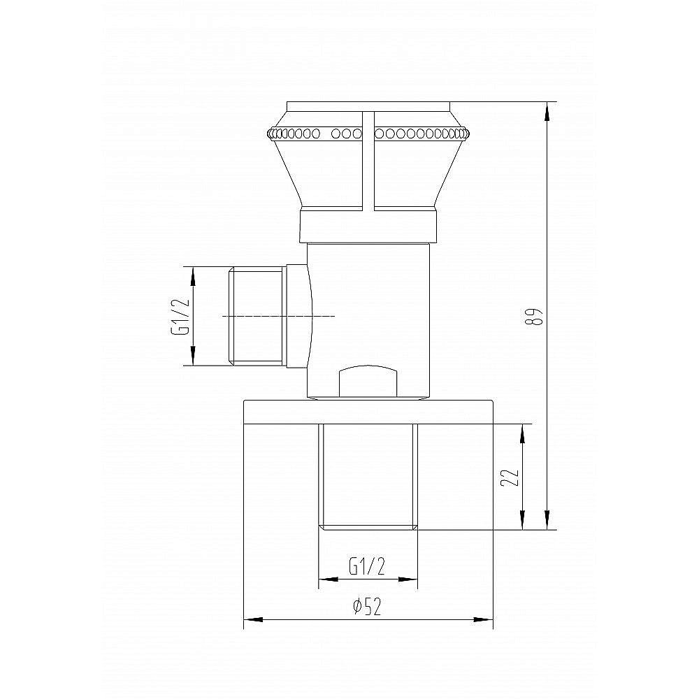 Запорный вентиль Milacio MC.007.BBR черная бронза купить в интернет-магазине сантехники Sanbest