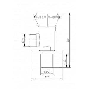 Запорный вентиль Milacio MC.007.BBR черная бронза купить в интернет-магазине сантехники Sanbest