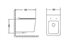 Унитаз подвесной CeruttiSpa Viola Aria Tornado 10583 белый, безободковый, с крышкой микролифт, слив-торнадо купить в интернет-магазине Sanbest