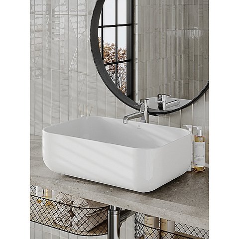 Раковина накладная Orange 60 B03-600W белая купить в интернет-магазине Sanbest