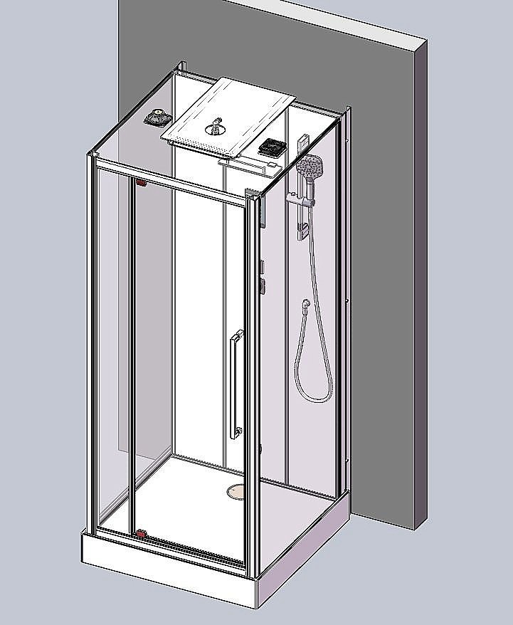 Душевая кабина Acquazzone Nikita 90SWS 90х95 с паром купить в интернет-магазине Sanbest