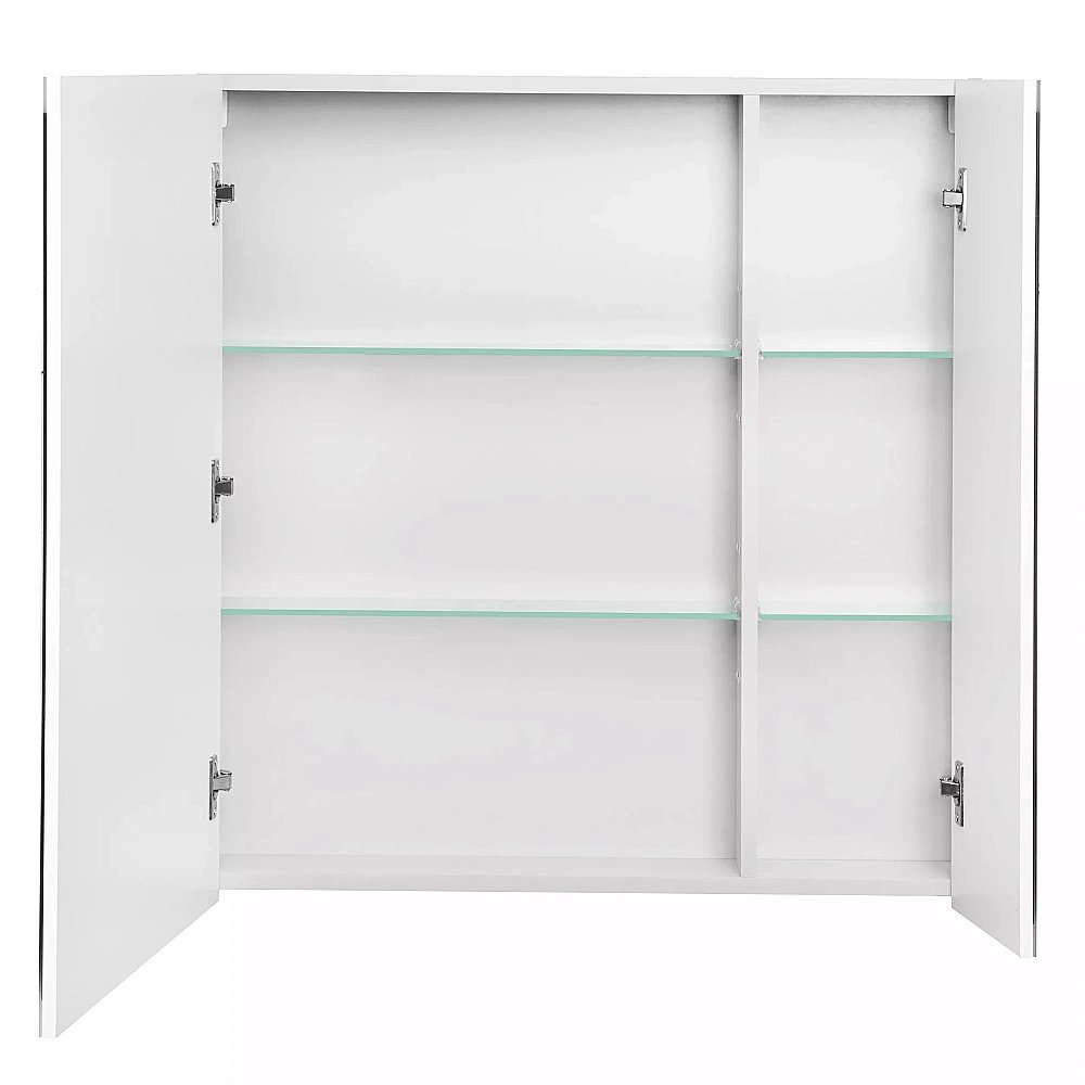 Зеркальный шкаф Акватон Нортон 80 белый купить в интернет-магазине сантехники Sanbest