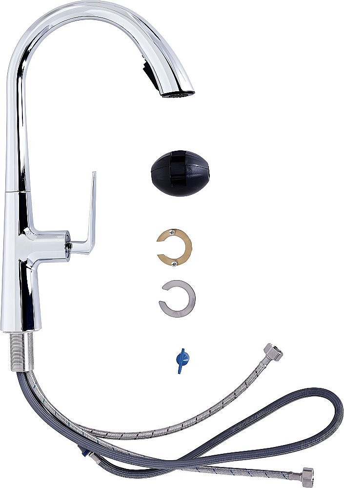 Смеситель для кухни Orange Boni M15-120cr хром купить в интернет-магазине сантехники Sanbest